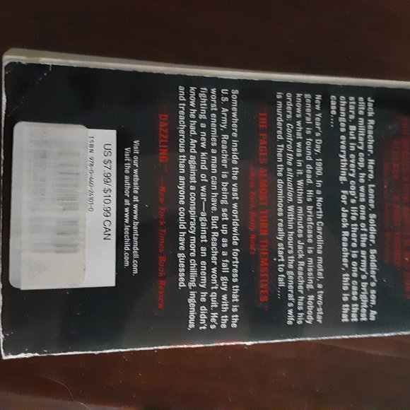 The Enemy (Jack Reacher)  by Lee Child, Paperback - Picture 3 of 5